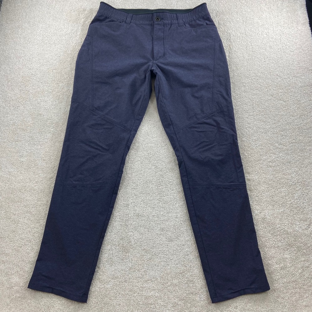 KUHL Deceptr Pants Mens 34x32 Blue Grey Technical Hiking Travel Trousers